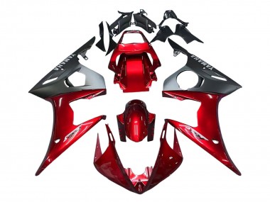Acquista Kit Carena Moto Yamaha YZF 600 R6 2005 - Rosso Nero Opaco