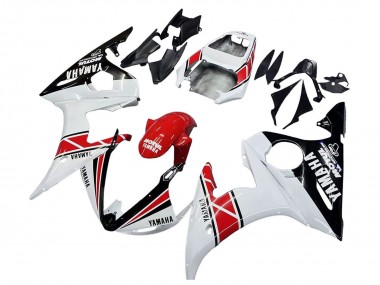 Acquista Carena Moto Yamaha YZF 600 R6 2005 - Bianco Nero Rosso Motul