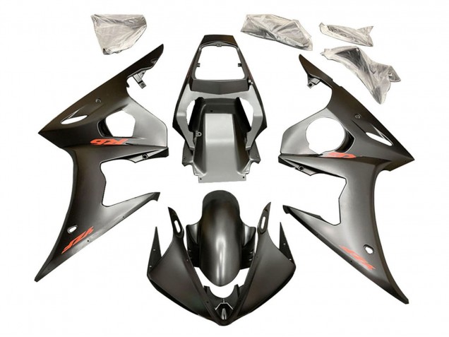 Acquista Carene Moto Yamaha YZF 600 R6 2005 - Nero Opaco Rosso