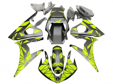 Acquista Carena Moto Yamaha YZF 600 R6 2005 - Nero Opaco Neon Verde