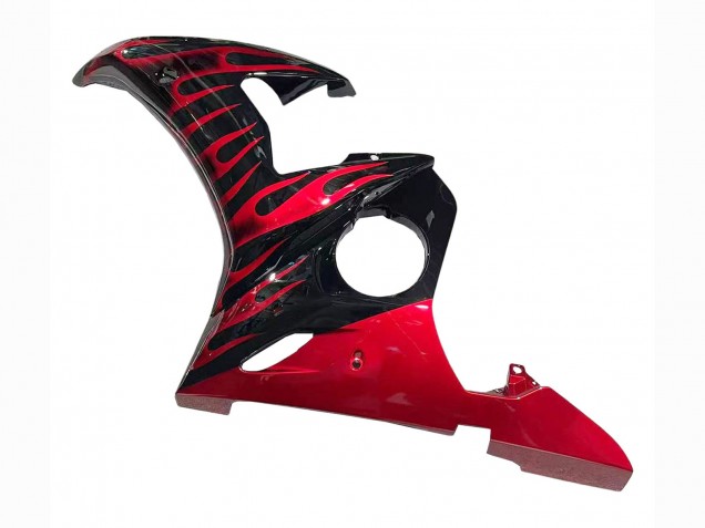Acquista Carena Moto Yamaha YZF 600 R6 2005 - Nero Rosso Fiamma