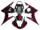 Acquista Carena Moto Yamaha YZF 600 R6 2005 - Nero Rosso Fiamma