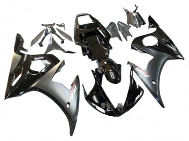 Acquista Carena Moto Yamaha YZF 600 R6 2005 - Nero Lucido Nero Opaco Oro