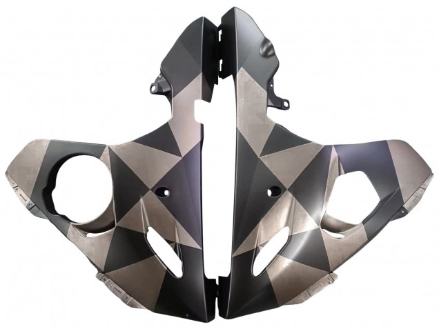 Acquista Carena Moto Yamaha YZF 600 R6 2005 - Nero Opaco Grigio Geometrico
