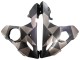 Acquista Carena Moto Yamaha YZF 600 R6 2005 - Nero Opaco Grigio Geometrico