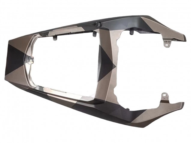 Acquista Carena Moto Yamaha YZF 600 R6 2005 - Nero Opaco Grigio Geometrico