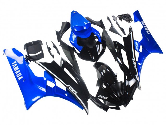 Acquista Carena Moto Yamaha YZF 600 R6 2006-2007 - Blu Nero Lucido