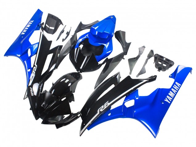 Acquista Carena Moto Yamaha YZF 600 R6 2006-2007 - Blu Nero Lucido