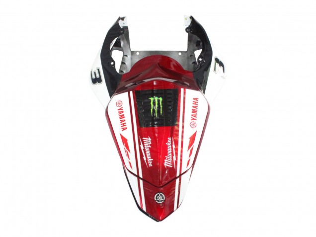 Acquista Carena Moto Yamaha YZF 600 R6 2006-2007 - Bianco Rosso Nero Verde Mostro Milwaukee