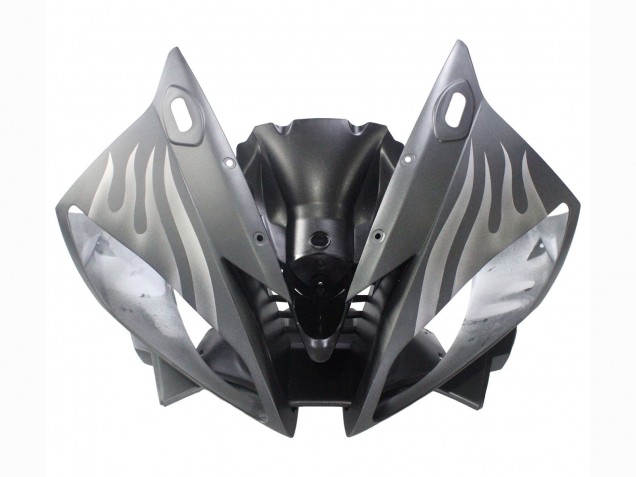 Acquista Carena Moto Yamaha YZF 600 R6 2006-2007 - Nero Opaco Argento Fiamma