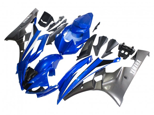 Acquista Carena Moto Yamaha YZF 600 R6 2006-2007 - Blu Bianco Nero Lucido