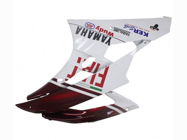 Acquista Carena Moto Yamaha YZF 600 R6 2006-2007 - Bianco Rosso Bordeaux Fiat Acer Yamalube
