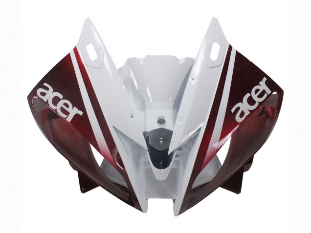 Acquista Carena Moto Yamaha YZF 600 R6 2006-2007 - Bianco Rosso Bordeaux Fiat Acer Yamalube