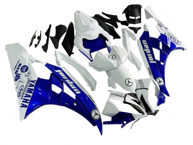 Acquista Carena Moto Yamaha YZF 600 R6 2006-2007 - Bianco Blu Jordan