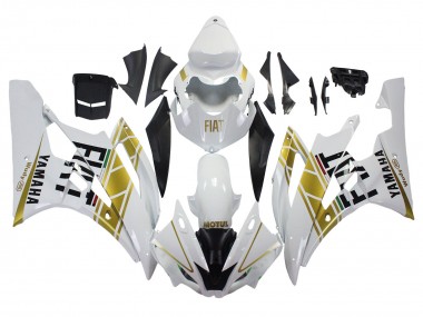 Acquista Carena Moto Yamaha YZF 600 R6 2006-2007 - Bianco Oro Nero Fiat