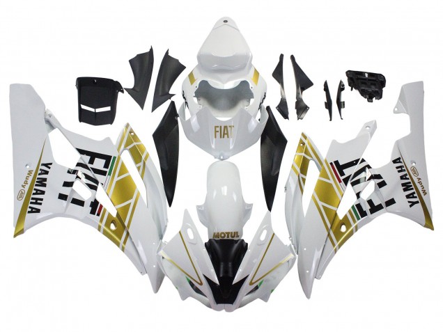 Acquista Carena Moto Yamaha YZF 600 R6 2006-2007 - Bianco Oro Nero Fiat