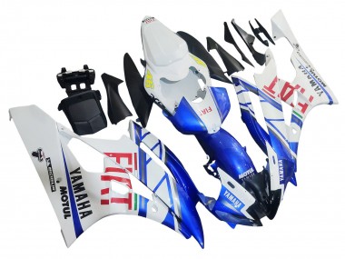 Acquista Carena Moto Yamaha YZF 600 R6 2006-2007 - Bianco Blu Rosso Fiat Motul Michelin