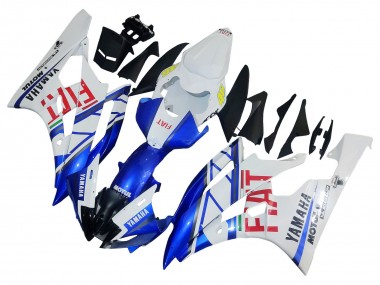 Acquista Carena Moto Yamaha YZF 600 R6 2006-2007 - Bianco Blu Rosso Fiat Motul Michelin