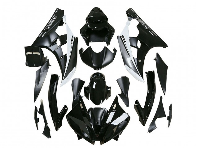 Acquista Carena Moto Yamaha YZF 600 R6 2006-2007 - Nero Lucido Nero Opaco Bianco Motul Michelin
