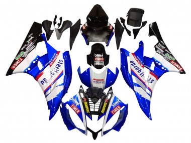Acquista Carena Moto Yamaha YZF 600 R6 2006-2007 - Bianco Blu Nero Fimer Volvo Yamalube Sterilgarda