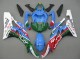 Acquista Carena Moto Yamaha YZF 600 R6 2006-2007 - Blu Verde Bianco Rosso Dunlop Michelin Motul