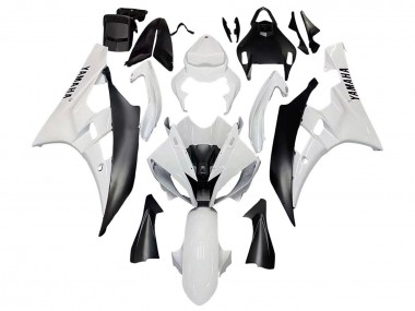 Acquista Carena Moto Yamaha YZF 600 R6 2006-2007 - Bianco Nero Opaco