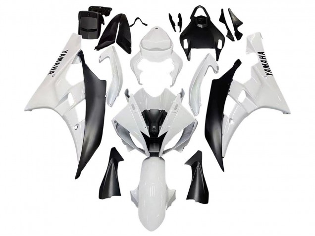Acquista Carena Moto Yamaha YZF 600 R6 2006-2007 - Bianco Nero Opaco