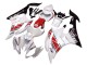 Acquista Carena Moto Yamaha YZF 600 R6 2006-2007 - Bianco Rosso Nero Motul