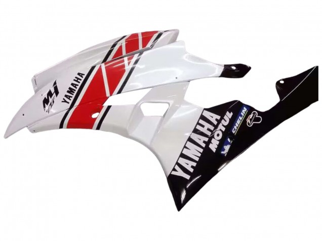 Acquista Carena Moto Yamaha YZF 600 R6 2006-2007 - Bianco Rosso Nero Motul