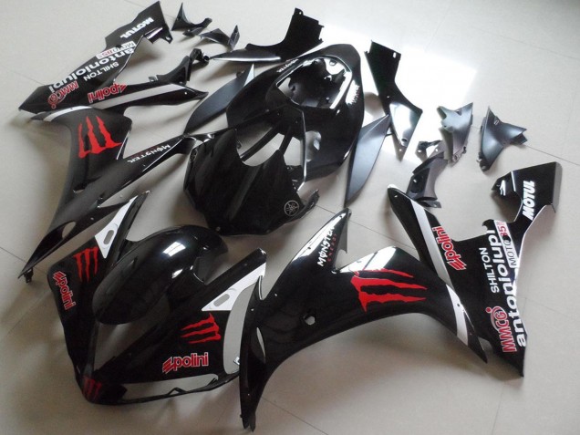 Acquista Carena Moto Yamaha YZF R1 2004-2006 - Nero Lucido Rosso Mostro