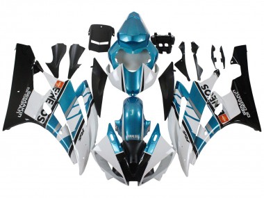 Acquista Carena Moto Yamaha YZF 600 R6 2006-2007 - Bianco Blu Nero Semakin Didepan ENEOS