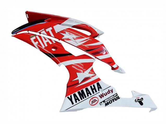 Acquista Carena Moto Yamaha YZF 600 R6 2008-2016 - Bianco Rosso Nero Fiat Acer
