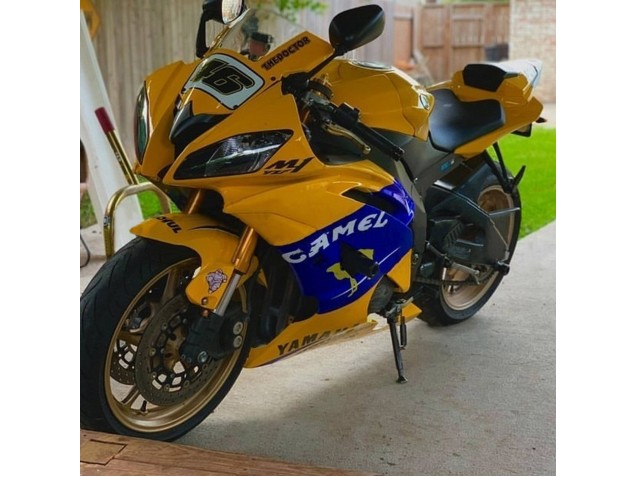 Acquista Carena Moto Yamaha YZF 600 R6 2008-2016 - Giallo Blu Cammello Motul Michelin