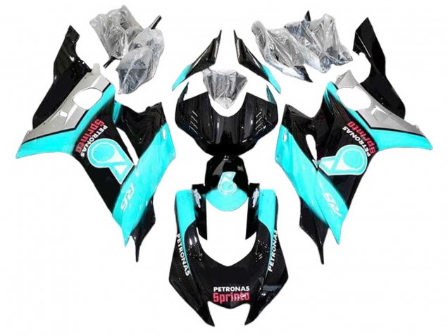 Acquista Carena Moto Yamaha YZF 600 R6 2008-2016 - Azzurro Chiaro Nero Lucido Petronas