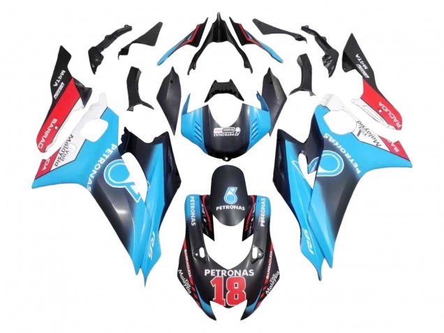 Acquista Carena Moto Yamaha YZF 600 R6 2017-2023 - Bianco Blu Rosso Nero Petronas 18