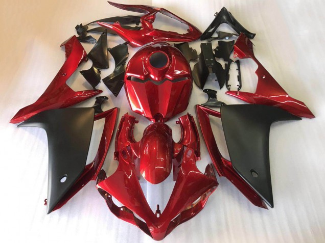 Acquista Carena Moto Yamaha YZF R1 2007-2008 - Rosso Nero Opaco