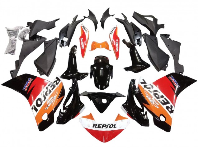 Acquista Carena Moto Honda CBR250RR 2011-2015 - Arancia Bianco Rosso Nero Lucido HRC Repsol