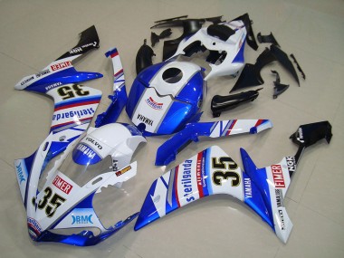 Acquista Carena Moto Yamaha YZF R1 2007-2008 - Bianco Blu Rosso Nero Volvo Sterilgarda Yamalube Fimer 35
