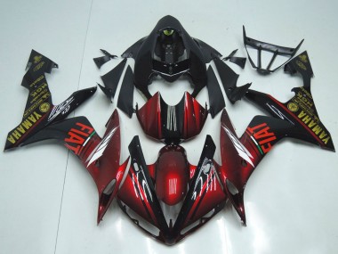 Acquista Carena Moto Yamaha YZF R1 2007-2008 - Rosso Bordeaux Nero Fiat