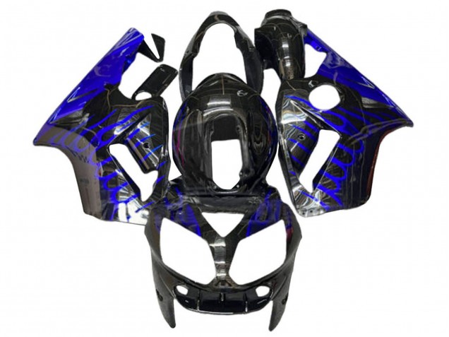 Acquista Carena Moto Kawasaki ZX12R 2000-2001 - Nero Lucido Blu Fiamma
