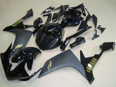 Acquista Carena Moto Yamaha YZF R1 2007-2008 - Nero Lucido Nero Opaco Oro