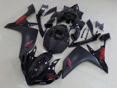 Acquista Carena Moto Yamaha YZF R1 2007-2008 - Nero Lucido Nero Opaco Rosso