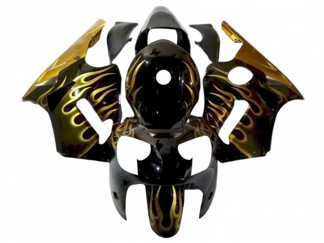 Acquista Carena Moto Kawasaki ZX12R 2000-2001 - Nero Lucido Oro Fiamma