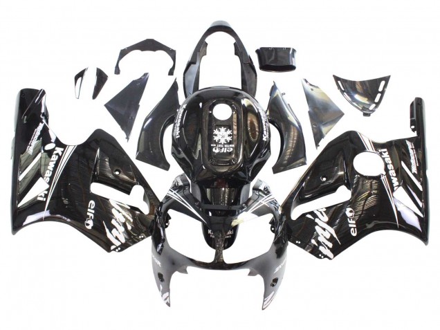 Acquista Carena Moto Kawasaki ZX12R 2000-2001 - Nero Lucido Bianco Elf Nevicare