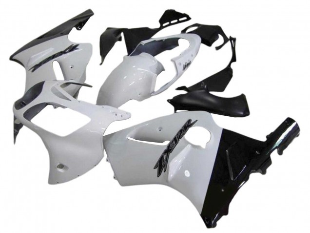 Acquista Carena Moto Kawasaki ZX12R 2000-2001 - Bianco Nero Lucido