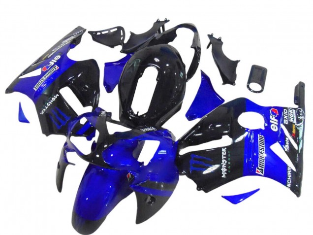 Acquista Carena Moto Kawasaki ZX12R 2000-2001 - Nero Lucido Blu Mostro