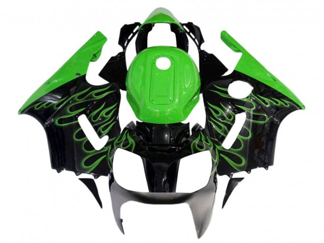Acquista Carena Moto Kawasaki ZX12R 2002-2006 - Nero Lucido Verde Fiamma