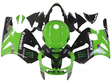 Acquista Carena Moto Kawasaki ZX12R 2002-2006 - Verde Nero Lucido Elf Touch4 Mostro
