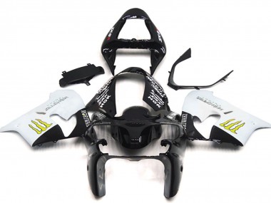 Acquista Carena Moto Kawasaki ZX9R 2002-2003 - Bianco Nero Lucido Giallo Mostro