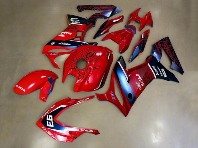 Acquista Carena Moto Honda CBR650R 2019-2020 - Rosso Bianco Blu Scuro HRC Pull&Orso 93